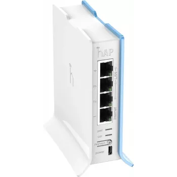 MikroTik | RB941-2nD-TC hAP Lite | Piekļuves punkts | 802.11n | 2.4GHz | 10/100 Mbit/s | Ethernet LAN (RJ-45) porti 4 | MU-MiMO Jā | nav PoE