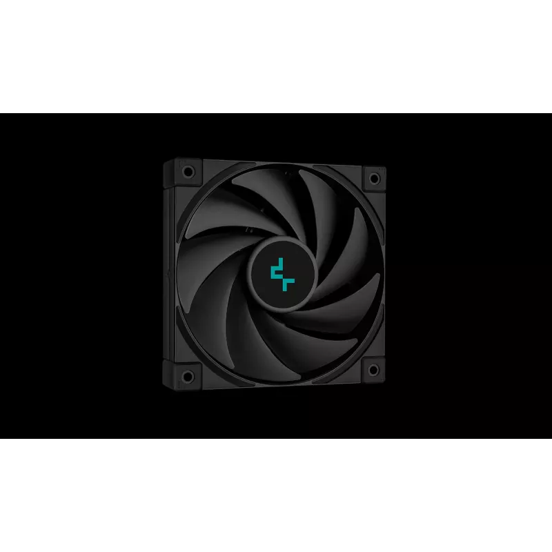 Dzesētājs DeepCool AK500S Digital SE — 120 mm ventilators, atbalsta LGA1700/AM5/AM4 un Intel LGA115x/1200 ligzdas, melns