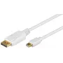 Wentronic Goobay DisplayPort uz mini DisplayPort adaptera kabelis 1.2, balts, 2 m - Mini DisplayPort spraudnis > DisplayPort spraudnis (52859)