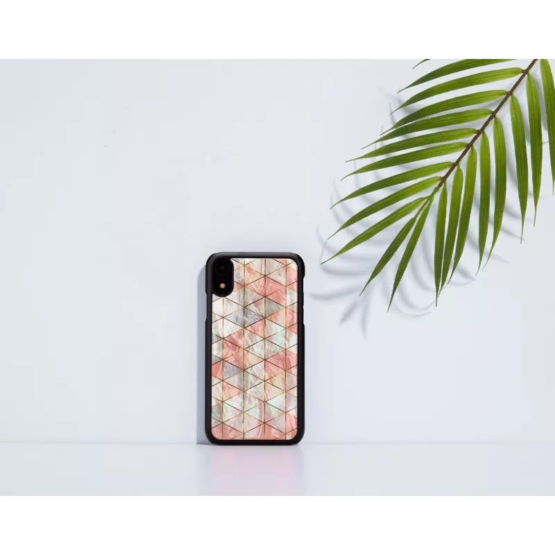 Telefona maciņš iKins iPhone XR — dimanta raksts, melns