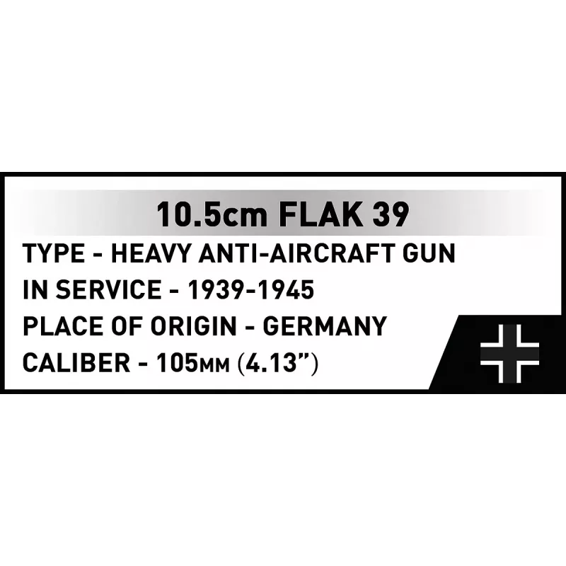 Konstruktors Cobi Blocks 10.5 cm Flak 39 — 339 gab.