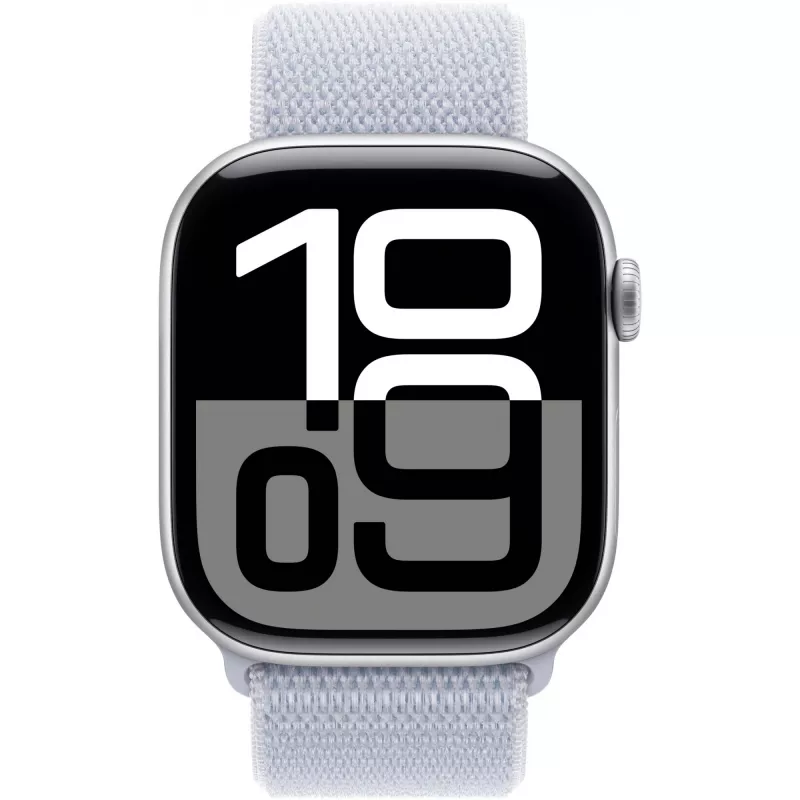 APPLE Watch Series 10 GPS 46mm Sudraba alumīnija korpuss ar Blue Cloud Sport Loop