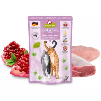 GRANATAPET DeliCATessen Jēra un tītara - mitrā kaķu barība - 85g