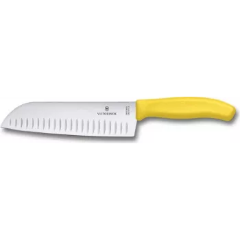 Victorinox Swiss Classic Santokumesser 17 cm dzeltens virtuves nazis