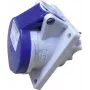 MENNEKES 16A 1632 CEE-Cara paneļa kontaktligzda TwinContact 16 A 3p zila 16 A IP44 (16A 1632)
