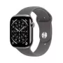 Apple Watch Series 11 GPS + Cellular 42 mm dabīgā titāna korpuss ar akmens pelēku sporta siksnu