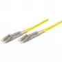 Tecline exertis Connect - komutācijas kabelis - LC vienmoda (M) uz LC vienmoda (M) - 2 m - optiskā šķiedra - 9/125 mikrometrs - OS2 - dzeltens (39989302)