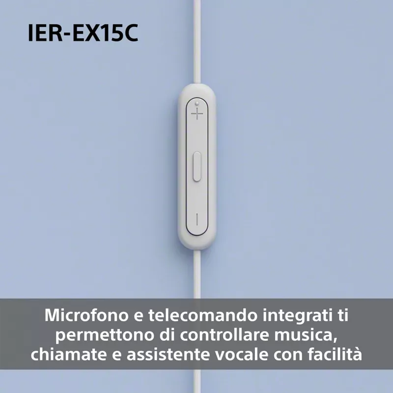Sony IER-EX15C austiņas Vadu Ievietojamās Zvani/Mūzika USB Type-C Zilas
