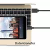 USB-A uz USB-C kabelis Unitek C14068BK, 2 m, USB 2.0, melns, vīrišķais-vīrišķais