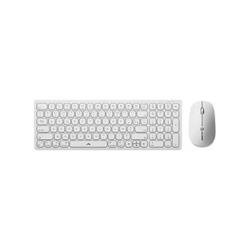Alogic Echelon Compact USB-C BT tastatūra vācu + pele balta - tastatūra - USB Type C - tastatūra - USB Type C