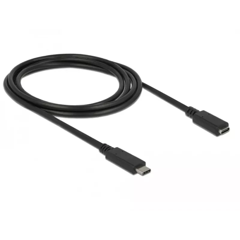 USB kabelis DeLOCK SuperSpeed USB 3.2 Gen 1 2m USB C melns