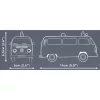 Cobi konstruktors Volkswagen T2b ātrās palīdzības automašīna mērogā 1:35, pelēks