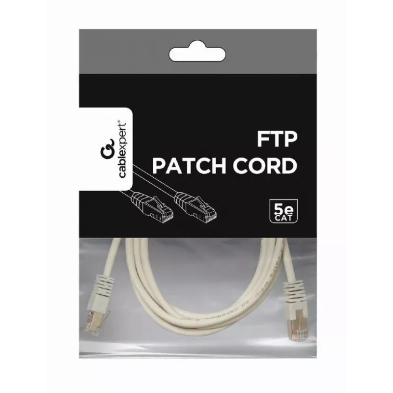 komutācijas kabelis CAT5E Ftp 1M/PP22-1M Gembird