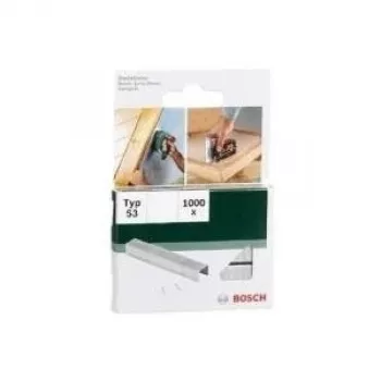 Skavu iepakojums Bosch Type 53 — smalka stieple, 8 mm kājiņas garums, stiprināšanai