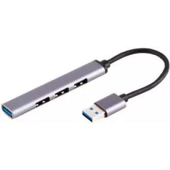 USB centrmezgls ShiverPeaks BS13-50001 USB 3.2 Gen 1 Type-A 5000 Mbit/s Alumīnijs Melns