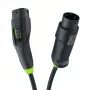 zaļa Cell Habu EVGC01 Mobilais EV lādētājs elektromobiļiem 11 kW 7 m Type 2 CEE Wallbox Melns