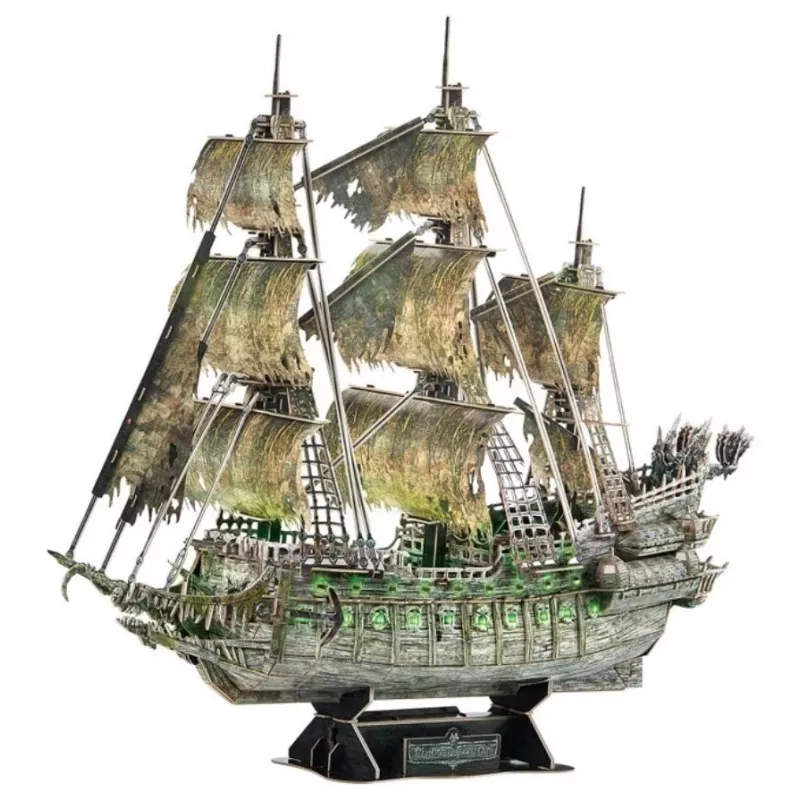 3D LED puzle Flying Dutchman modelis L526H, No name — izgaismots saliekamais modelis