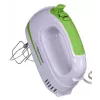Rokas mikseris ESPERANZA EKM011 — 400 W, 5 ātrumi, turbo, mīklas āķi un putotāji, 220–240 V, balts/gaiši zaļš