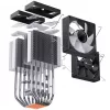 CPU dzesētājs Jonsbo CR-1400 DV2 ar 120 mm ventilatoru, melns