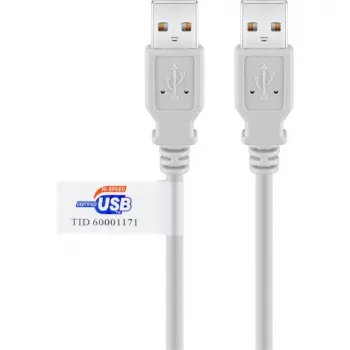 Goobay 50796 USB kabelis, pelēks