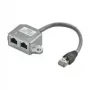 Wentronic Goobay kabeļu sadalītājs (Y veida adapteris) - CAT 5 Ethernet + ISDN pieslēgums, ekranēts (68909)