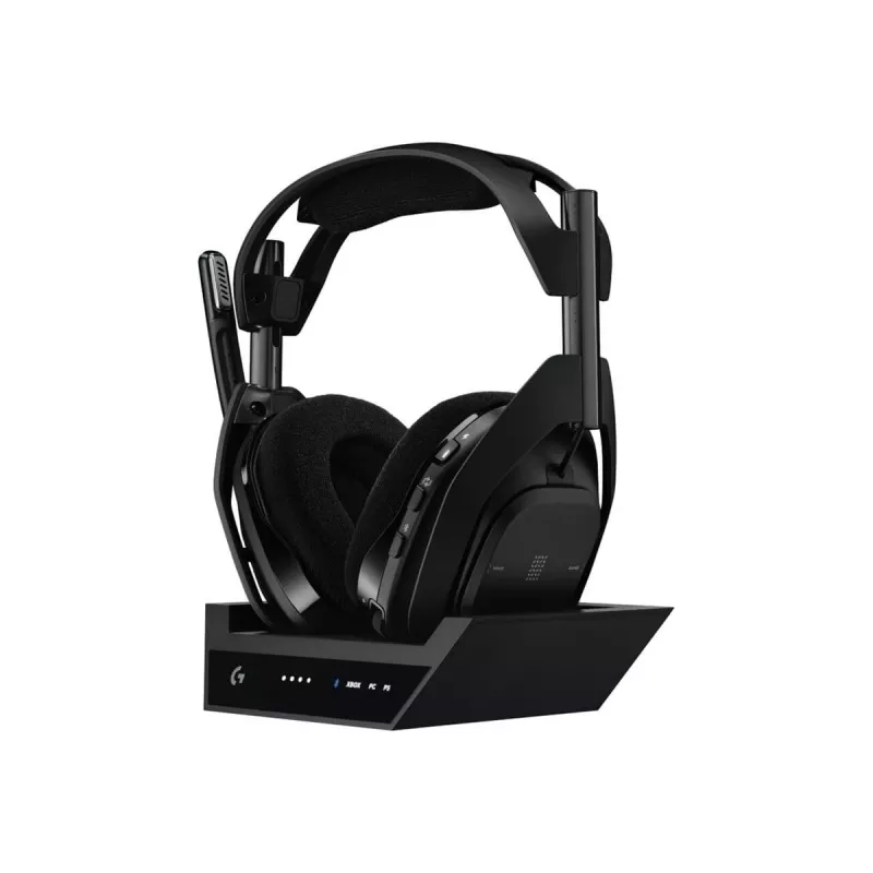Logitech G Astro A50 X - Austiņas - apkārtējās - Bluetooth / LIGHTSPEED - Bezvadu - Melna