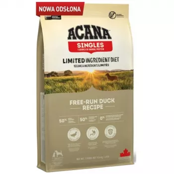ACANA Singles Free-Run Duck - sausā suņu barība - 11,4 kg