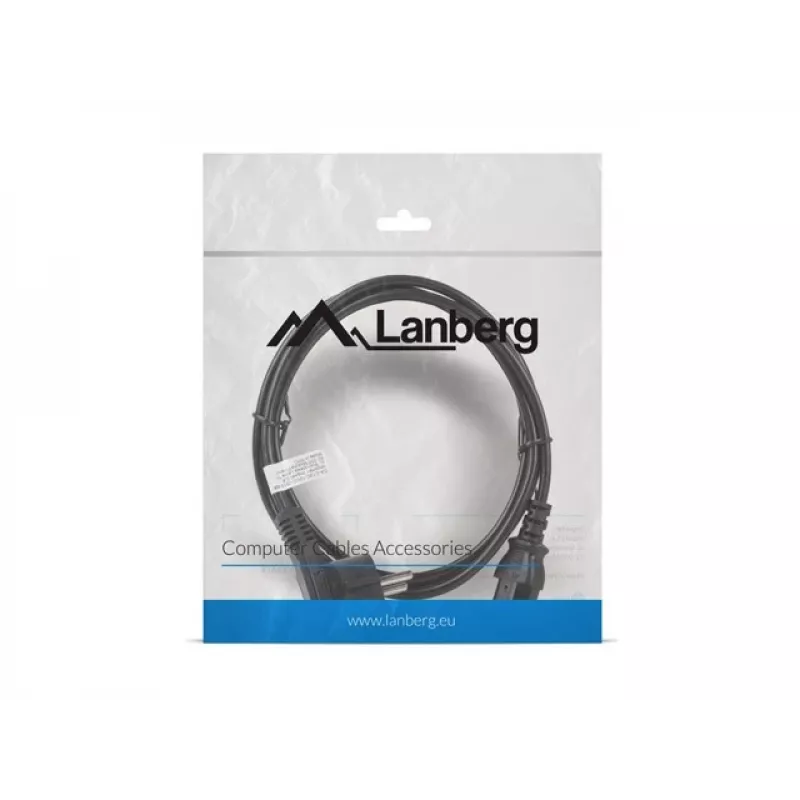 Lanberg CA-C13C-10CC-0018-BK Strāvas kabelis Melns 1,8 m C13 savienotājs CEE7/7 (CA-C13C-10CC-0018-BK)