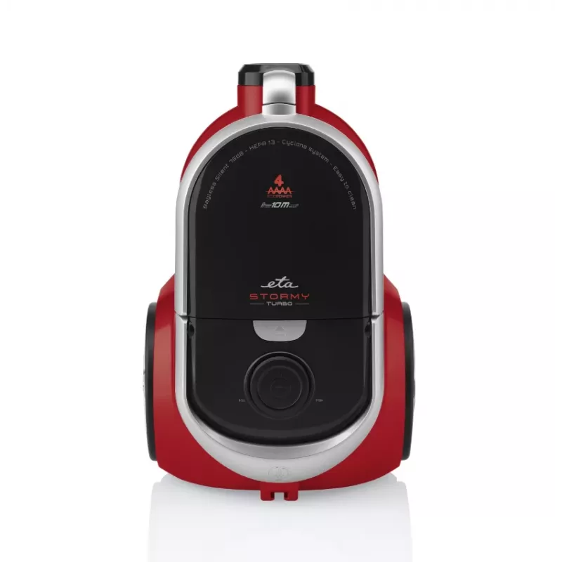 ETA | Putekļsūcējs | ETA351790000 Stormy Turbo | Bez maisa | Jauda 800 W | Putekļu tvertnes tilpums 2,2 L | Melns/Sarkans