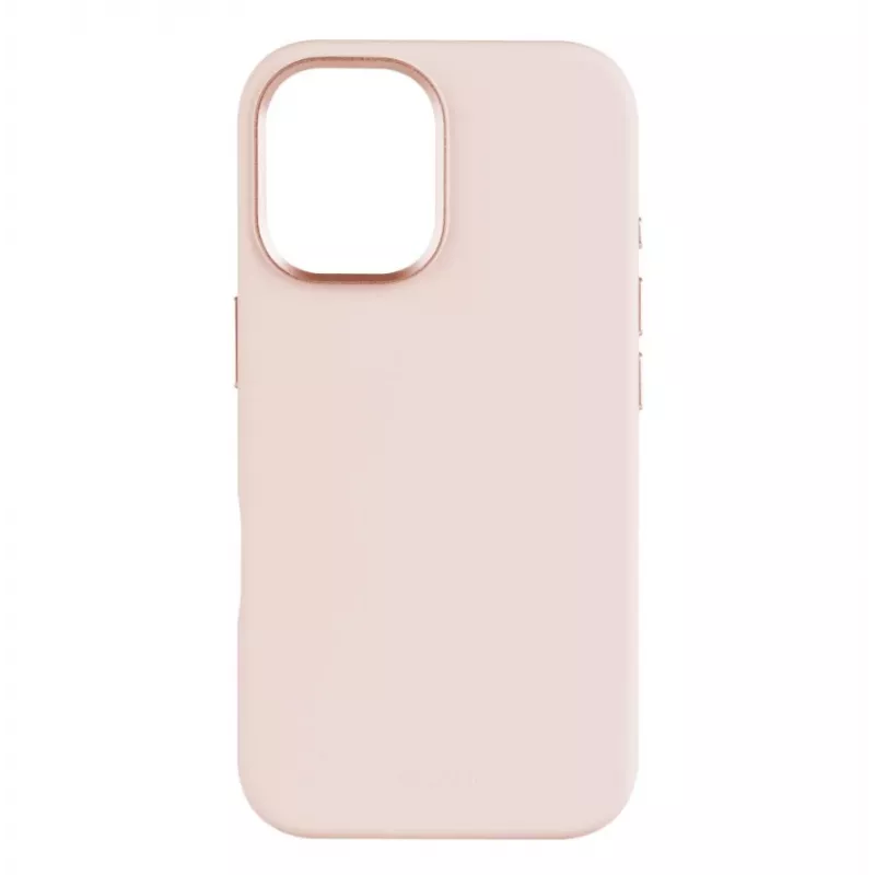 Aizmugurējais vāciņš FIXED Apple iPhone 16 Liquid silicon Pink ar MagFlow plānu aizsargapvalku