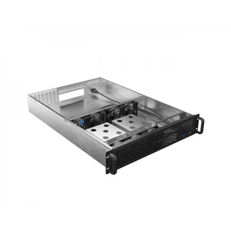 Rack Chassis Lanberg SC01-6502-12B 2U Melns 7 Fans