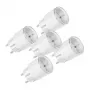 Viedās rozetes komplekts Shelly Plug S MTR Gen3 — 5 gab., 12 A, balta