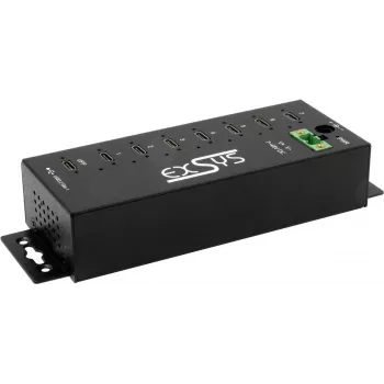 USB centrmezgls Exsys EX-1537HMVS — 7 portu USB 3.2 Gen 1 ar 15 kV ESD aizsardzību
