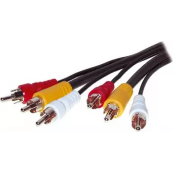 Video kabelis ShiverPeaks 90024-10.0 — 10,0 m, 3 RCA analogie savienotāji