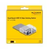 DeLOCK USB Type-C dokstacija 1 x U.2 SSD melna