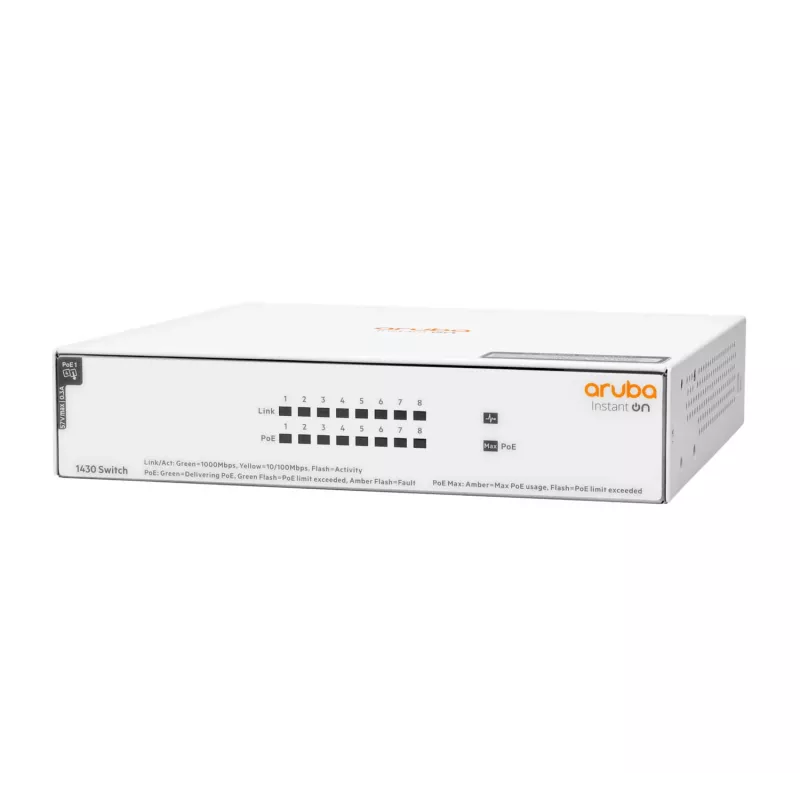 HPE Aruba Networking Instant On Switch 8 portu Gigabit CL4 PoE 6