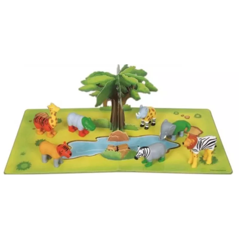 Bērnu rotaļlieta MALIK Magnetic Mini Animals Jungle modelis 62323 — magnētisku dzīvnieku figūru komplekts