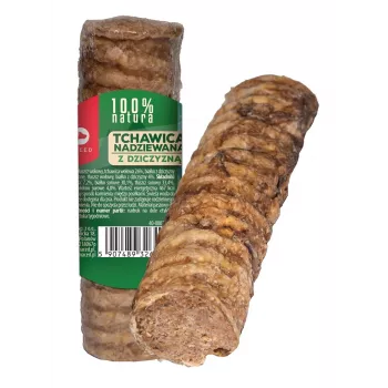 MACED Traheja, pildīta ar brieža gaļu - košļājamais gardums sunim - 120g