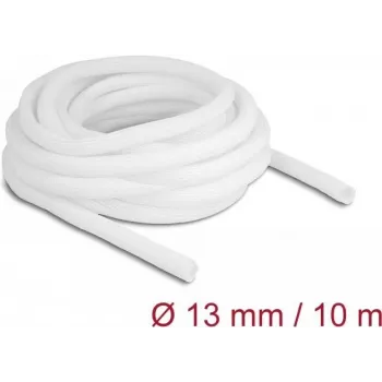Aizsargapvalks DeLOCK 20813 10 m x 13 mm balts