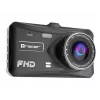 Dashcam TRACER 4TS Full HD divkanālu videoreģistrators, 2 MP galvenā, 0,4 MP salona, 140°/60° leņķi, 4 collu IPS Displejs, 150 mAh Baterija, alumīnija korpuss, palīgsistēma stāvēšanai