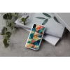 Viedtālruņa maciņš iKins iPhone XR — Mosaic Melns aizsargvāciņš
