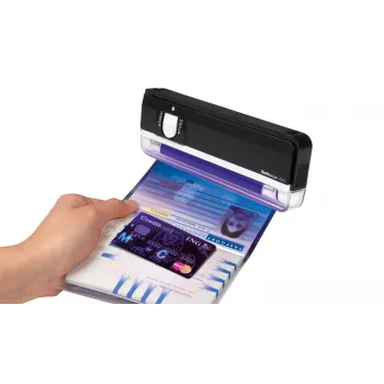 Safescan 40H pārnēsājams viltotu naudas detektors, kas pārbauda banknotes, kredītkartes un ID – UV naudas pārbaudītājs jaunām banknotēm – viltotu naudas zīmju pārbaude
