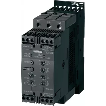 Siemens mīkstais starteris motora jauda pie 400 V 22 kW motora jauda pie 230 V 11 kW 400 V maiņstrāva nominālā strāva 45 A 3RW4036 (3RW4036-1BB14)