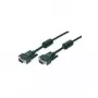 Wentronic Components Handels Goobay - VGA kabelis - HD-15 (M) - HD-15 (M) - 15,0m - Īkšķskrūves - Melns (68139)