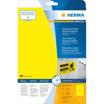 Pašlīmējošas printera uzlīmes HERMA Signs 8033