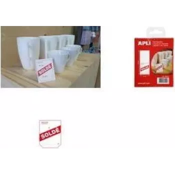 Cenu displeja etiķetes agipa 064010 50 x 125 mm, iepakojumā