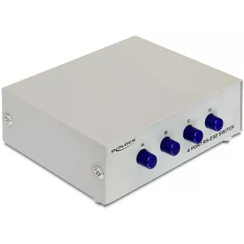 DeLOCK 87589 4 portu RS-232 manuāls seriālais slēdzis