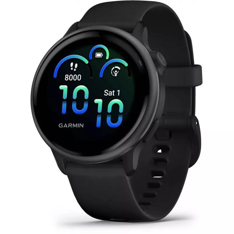 Garmin vívoactive 6 3,05 cm (1,2) AMOLED 42 mm Digitāls 390 x 390 pikseļi Skārienekrāns Melns Wi-Fi GPS (satelīts)