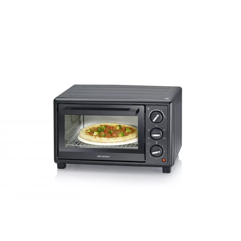 Elektriskā galda krāsniņa SEVERIN TO 2079 — 20 L tilpums, 1600 W, melna