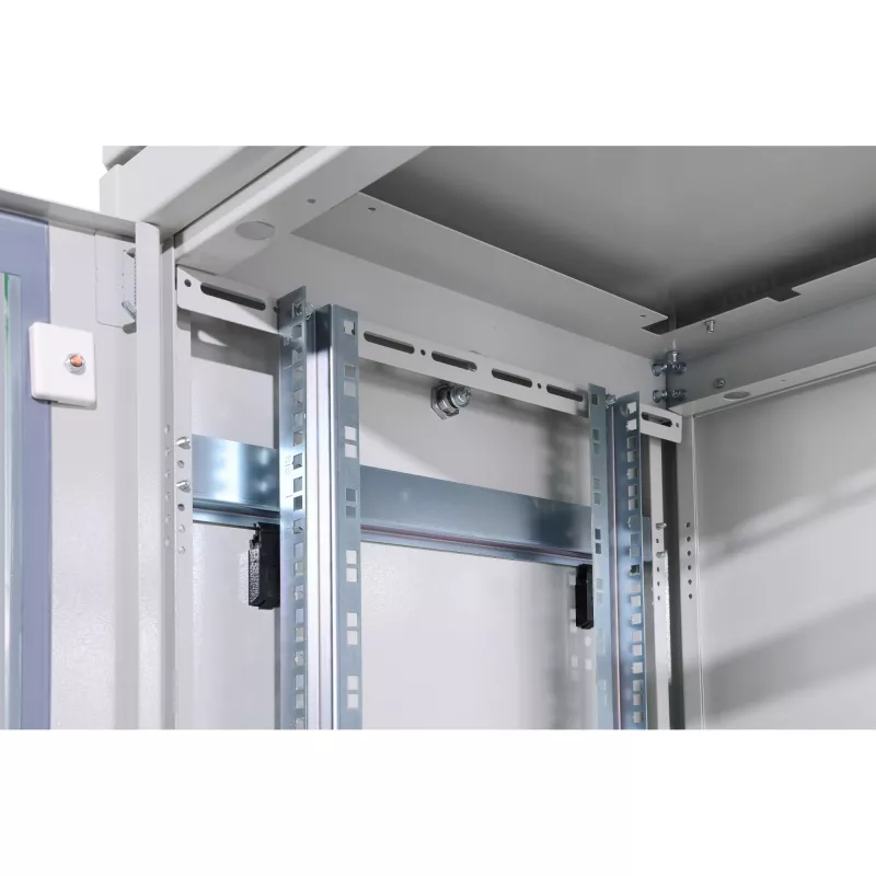 DIGITUS Professional Unique DN-19 22U-6/6-1 - skapis - gaiši pelēks, RAL 7035 - 22U - 48,3 cm (19) (DN-19 22U-6/6-1)